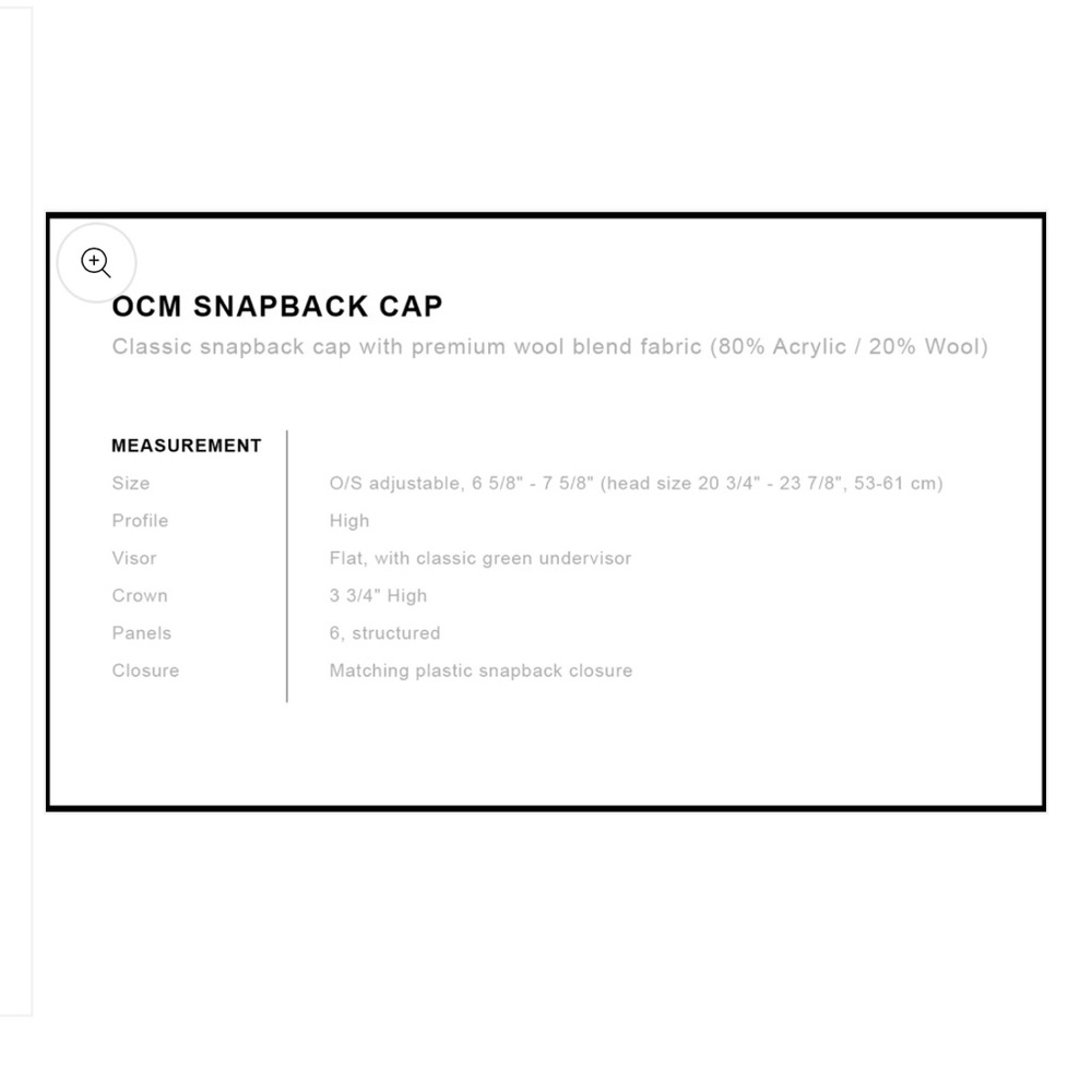 OCM OG Snapback Cap - Picture 6 of 6